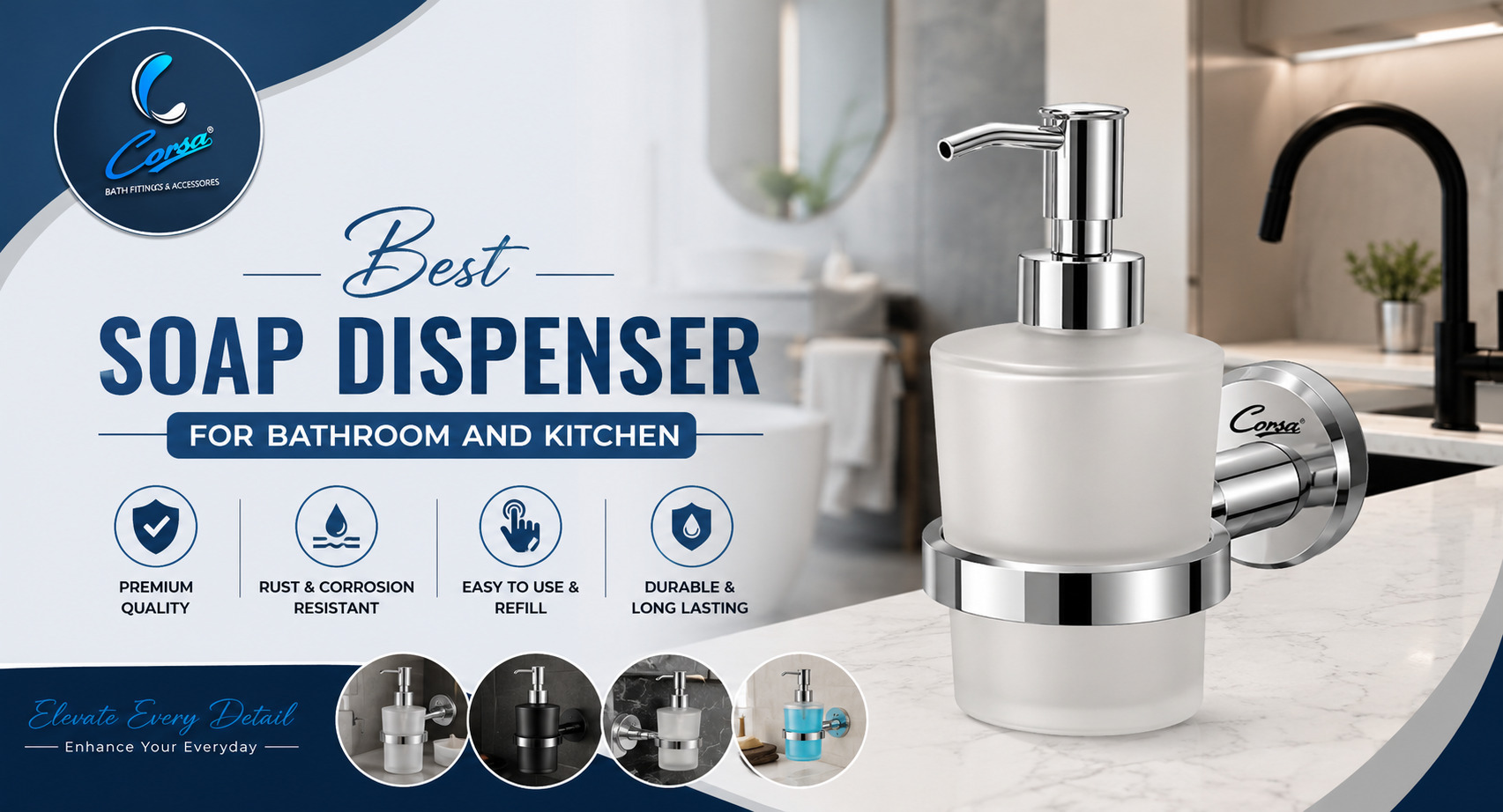 Best Soap Dispenser for Bathroom and Kitchen