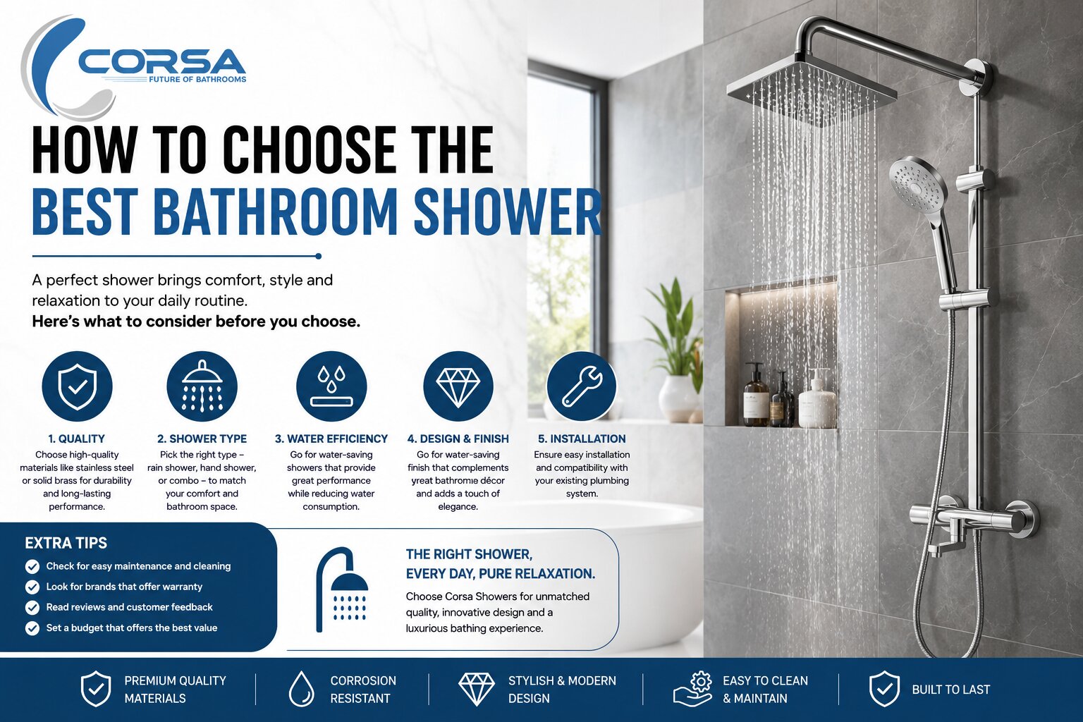 How to Choose the Best Bathroom Shower