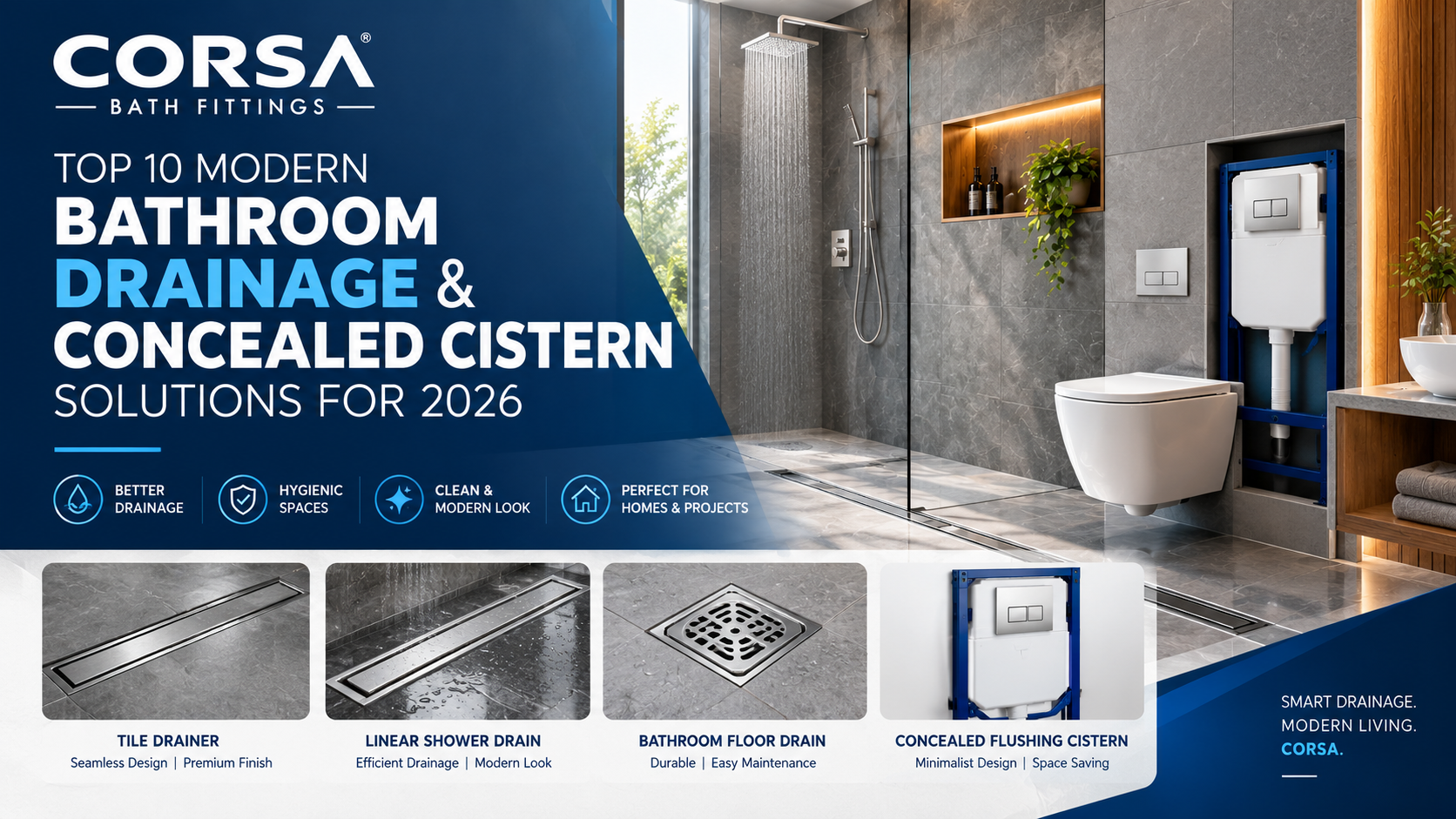 Top 10 Modern Bathroom Drainage & Concealed Cistern Solutions for 2026