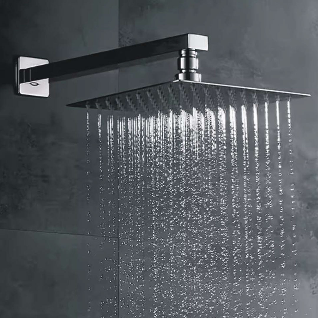 CORSA Square Rain Shower Head in Action